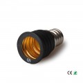 12-Pack Black Candle Candelabra E12 Base to Intermediate E17 Base Light Fixture Bulb Socket Adapter Reducer