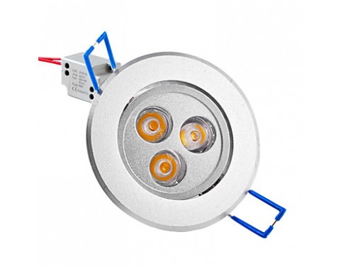 3 W 3 High Power LED 250 LM Warm White Recessed Retrofit Recessed Lights/Ceiling Lights AC 85-265 V